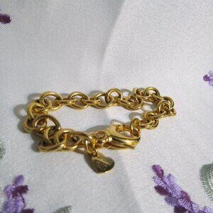 Vintage Bronzo Italia Milor Italy Bronze Link Chain Women’s Bracelet 8"